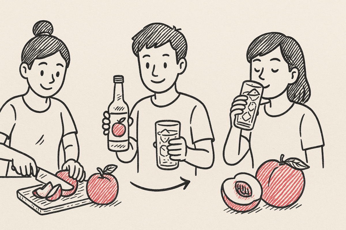 สูตรทำเครื่องดื่มโซจูพีชแสนอร่อยในแบบง่ายๆ ฉบับเข้าใจง่าย อั