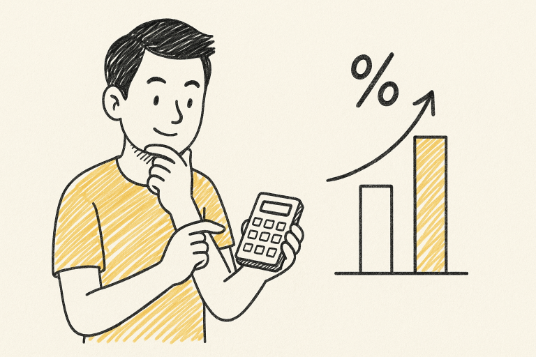 สูตรในการคำนวณการเพิ่มขึ้นในอัตราเปอร์เซ็นต์ ฉบับเข้าใจง่าย