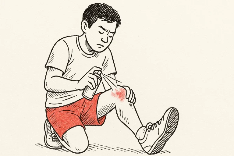 สเปรย์เย็นสำหรับกีฬาเพื่อการฟื้นฟูและบรรเทาอาการเจ็บ ฉบับเข้