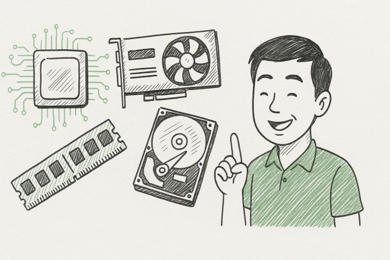 อุปกรณ์ฮาร์ดแวร์ในคอมพิวเตอร์และความสำคัญของมัน ฉบับเข้าใจง่